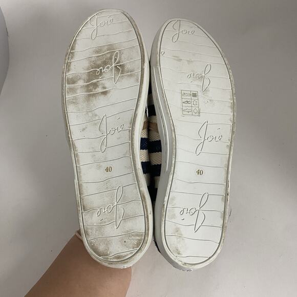 Joie Kidmore Slip-On Sneakers Women’s Size EUR 40 Stripe Canvas Nautical Summer - Picture 10 of 11
